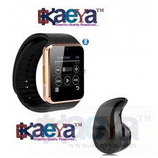 OkaeYa GT08 Smart Watch Pedometer Call Reminder Bluetooth Smart Watch With SIM Card Slot, S530 Stylish Mini Wireless Bluetooth In-Ear V4.0 Handfree